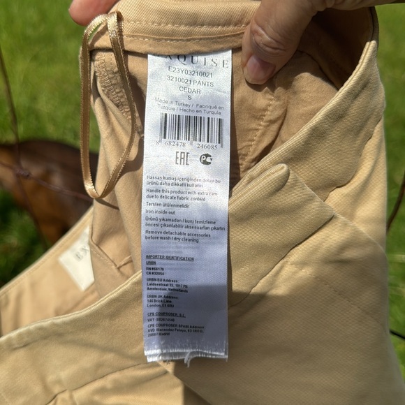 Anthropologie Equise barrel Leg Chinos Cedar Small - Picture 10 of 10
